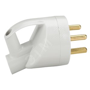 Вилка силовая 2К+З 20А боковой выход (055002) - Legrand