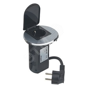 Органайзер настольный 2К+З+USBcharge сталь (054087) - Legrand