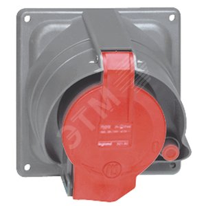 Розетка встраиваемая IP44 3К+Н+З 400v 63А Hypra Pr (053604) - Legrand