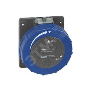 Встраиваемая розетка Hypra - IP 66/67-55 - 2К+3 - 32 А - пластик | 053046 | Legrand - Legrand