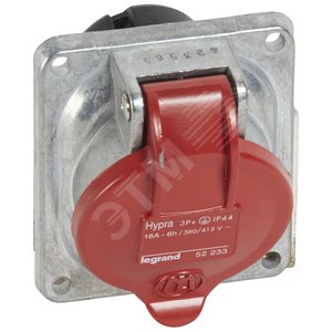 Роз.встр.Hyp IP44 3К+З 400v 16А - Legrand