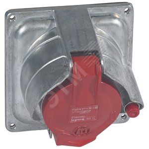 Встраиваемая розетка Hypra Prisinter - IP 44/55 - 3К+Н+З - 16 А - металл | 052214 | Legrand - Legrand