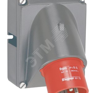 Встраиваемая вилка Hypra - IP 44 - 3К+З - 16 А -пластик | 052173 | Legrand - Legrand