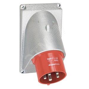 Встраиваемая вилка Hypra - IP 44 - 3К+Н+З - 32 А - металл | 052864 | Legrand - Legrand