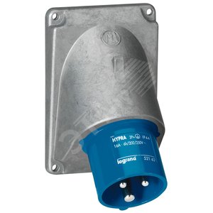 Встраиваемая вилка Hypra - IP 44 - 2К+З - 32 А - металл | 052862 | Legrand - Legrand