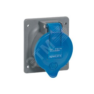 Розетка встраиваемая IP44 3К+H+З 230v 32А Hypra