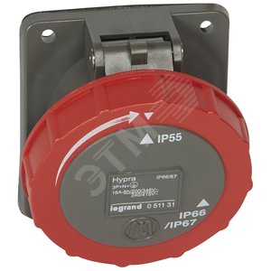 Hypra Розетка IP67 4K+З 400v 16A (051131) - Legrand