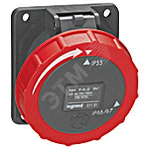 Hypra Розетка IP67 3K+З 400v 16A (051130) - Legrand