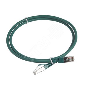 Коммутационный шнур RJ 45 - категория 6а - S/FTP - LSZH - экранированный - 1 м - зеленый | 051866 | Legrand - Legrand