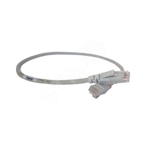 Патч-корд U/UTP категория 5e PVC 0,5 м серый | 051817 | Legrand - Legrand