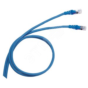 Патч-корд SF/UTP категория 6 PVC 0,5 м синий - Legrand