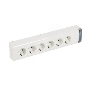 Блок розеточный 6х2К+З 16А немецкий стандарт (050627) - Legrand