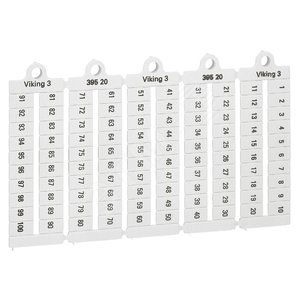 Viking Маркировка 6мм 1-100 горизонтальная (039520) - Legrand