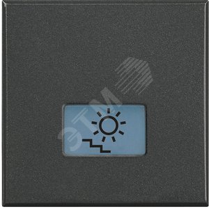 Axolute Клавиши с подсветкой для выключателей AXIAL 2 модуля символ Подсветка лестницы антрацит (HS4921/2LB)