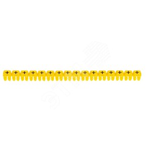 Кольцо маркировочное 4-6мм (+) черный/желтый CAB3 (300шт) (038292)