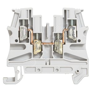 Винтовая клемма Viking 3 - однополюсная - 2 входа/2 выхода - шаг 6 мм - серый | 037169 | Legrand - Legrand