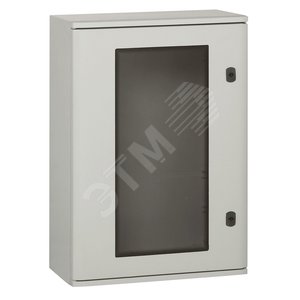 Щит Marina из полиэстра со стеклянной дверью - IP 66 - IK 10 - RAL 7035 - 720x510x250 мм - Legrand