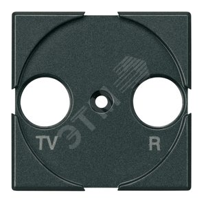 Axolute Лицевая панель для розеток TV + FM антрацит - Legrand