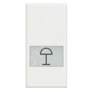 Axolute Клавиши с подсветкой для выключателей AXIAL 1 модуль символ Настольный свет белый (HD4921LC)