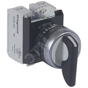 Тумблер, 3 положения, с фиксацией, 2НО, в сборе (023735)