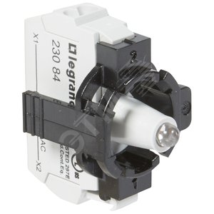 Блок для диффузоров однопостовой, 230В, пружина, цвет желтый (023134) - Legrand