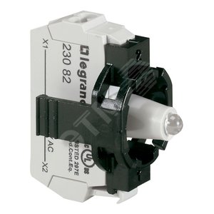 Блок для диффузоров однопостовой, 230В, пружина, цвет зеленый - Legrand