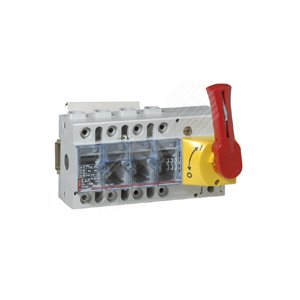 Выключатель-разъединитель VISTOP 4п 160A фронтальный с красной рукояткой