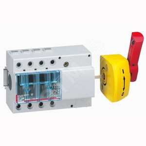 Выкл.VISTOP 4P 63A боков. с красной рукояткой - Legrand