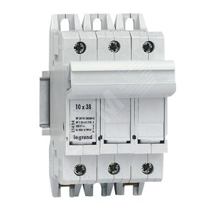 Держатель плавкой вставки SP38 10X38 3 полюса без индикации (021404)