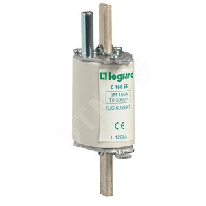 Предохранитель типа aM - размер 0 - с бойком - 160 A | 016655 | Legrand - Legrand