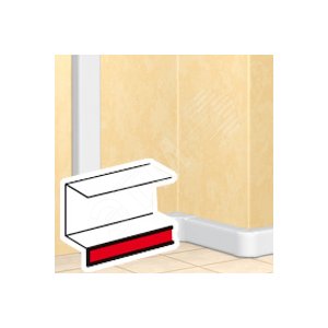 DLP Накладка плинтусная 2м серая 2м