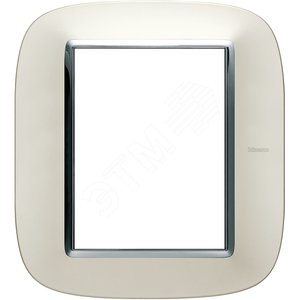 Axolute Рамка эллипс 3+3 модуля серебро (HB4826SAN) - Legrand