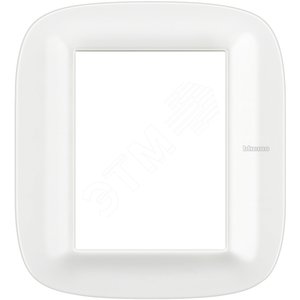 Axolute Накладки декоративные в форме эллипса White/белый Corian на 3+3 модуля (HB4826CGW) - Legrand
