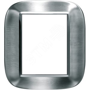 Axolute Накладки декоративные в форме эллипса сталь/фактурная сталь Alessi на 3+3 модуля - Legrand