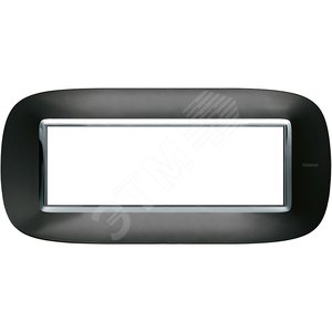 Axolute Накладки декоративные в форме эллипса металлизированные/темный металлик на 6 модулей