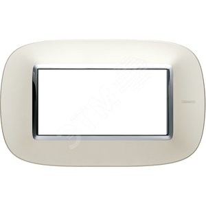 Axolute Рамка эллипс 4 модуля серебро (HB4804SAN) - Legrand