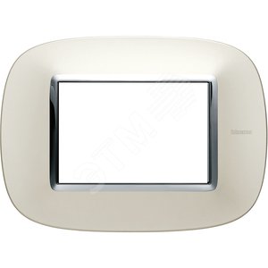 Axolute Рамка эллипс 3 модуля серебро (HB4803SAN) - Legrand