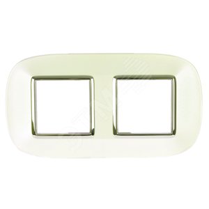 Axolute Рамка эллипс 2x2 модуля серебро (HB4802M2SAN) - Legrand