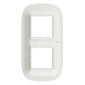 Axolute Накладки декоративные в форме эллипса White/белый на 2+2 модуля (HB4802M2HD) - Legrand