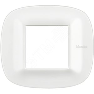 Axolute Накладки декоративные в форме эллипса White/белый Corian на 2 модуля (HB4802CGW) - Legrand