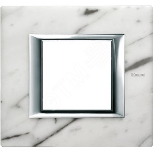 Axolute Накладки декоративные прямоугольные камень/мрамор Carrara на 2 модуля (HA4802RMC)