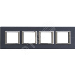 Axolute Рамка 2х4 поста 71мм горизонтальная ардезия (HA4802M4HRLV)