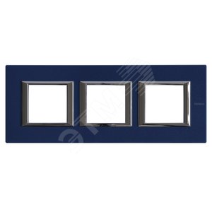Axolute Рамка 2х3 поста 71мм горизонтальная сапфир (HA4802M3HBM) - Legrand