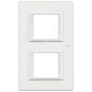 Axolute Накладки декоративные прямоугольные White/белый на 2+2 модуля - Legrand