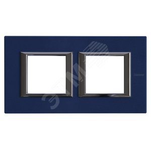 Axolute Рамка 2х2 поста 71мм горизонтальная сапфир (HA4802M2HBM) - Legrand
