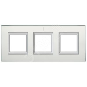 Axolute Накладки декоративные прямоугольные стекло/матовое стекло на 2+2+2 модуля - Legrand