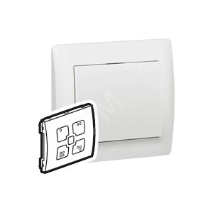 Клавиша сценарного выключателя белая