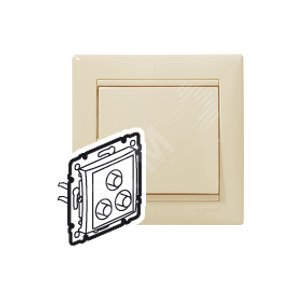 Valena Сл. кость Розетка 3 RCA | 774184 | Legrand - Legrand