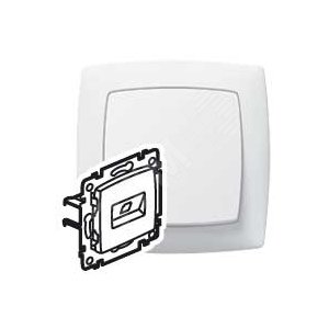 SUNO Розетка компьютерная RJ45 в рамку белая - Legrand