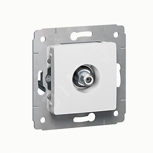 CARIVA Розетка телевизионная TV тип F белый - Legrand